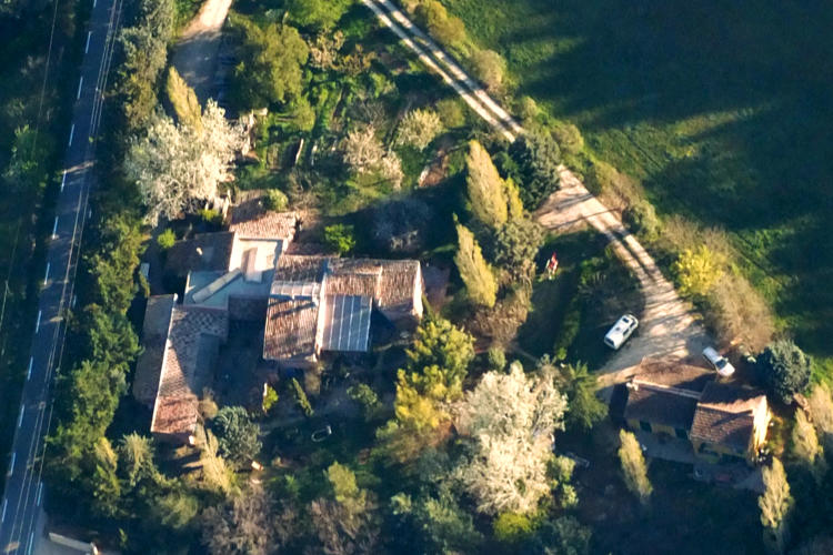 La poterie de Pierroux vue du ciel